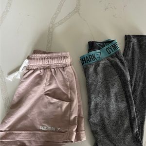 Gymshark leggings and shorts bundle size small